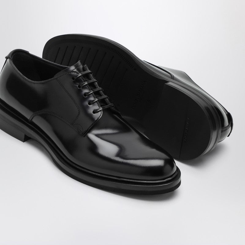 Dolce&Gabbana Derby In Black Brushed Calfskin Men