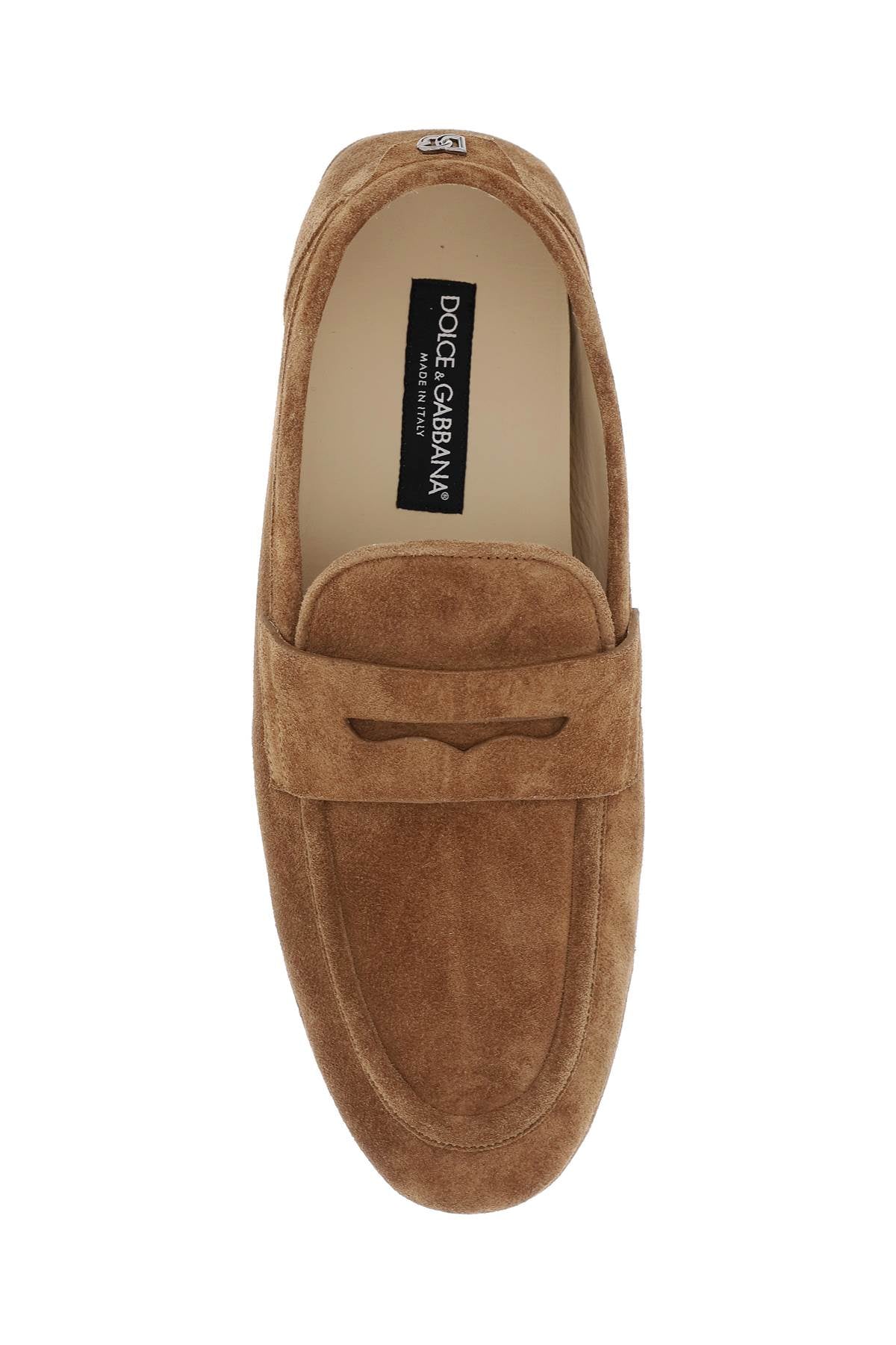 Dolce & Gabbana Calf Suede Driver Shoe Men