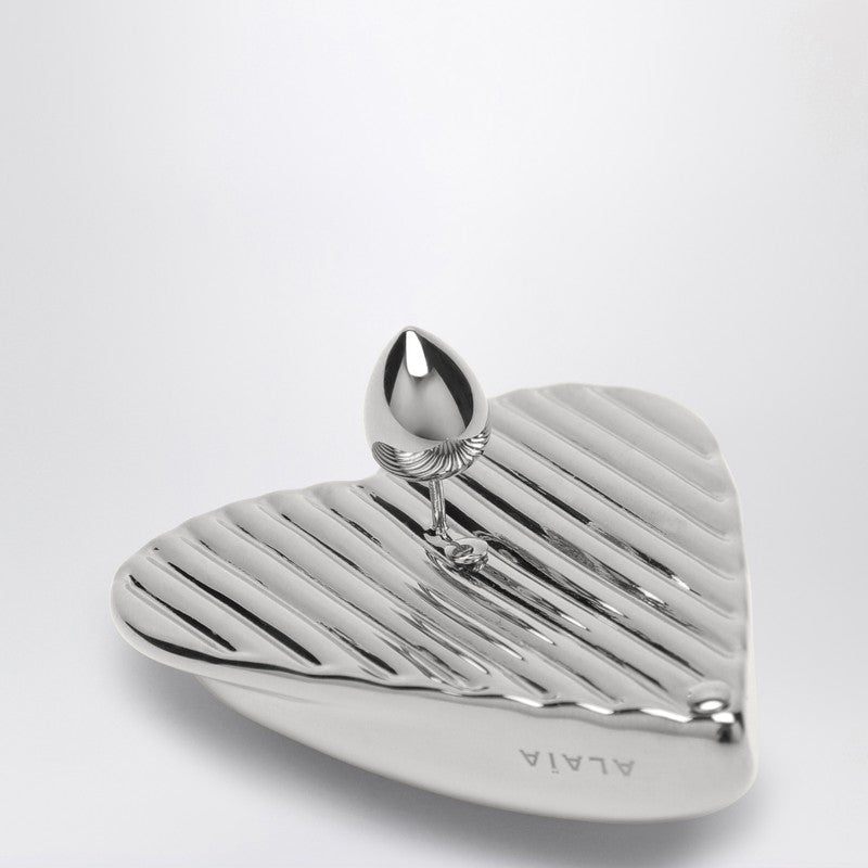 Alaia Le Coeur Bombé Silver Earrings Women