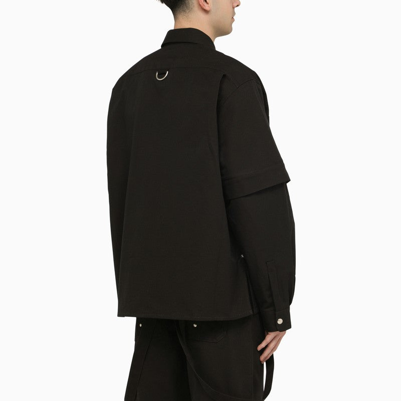 Givenchy Black Shirt With Removable Sleeves Men