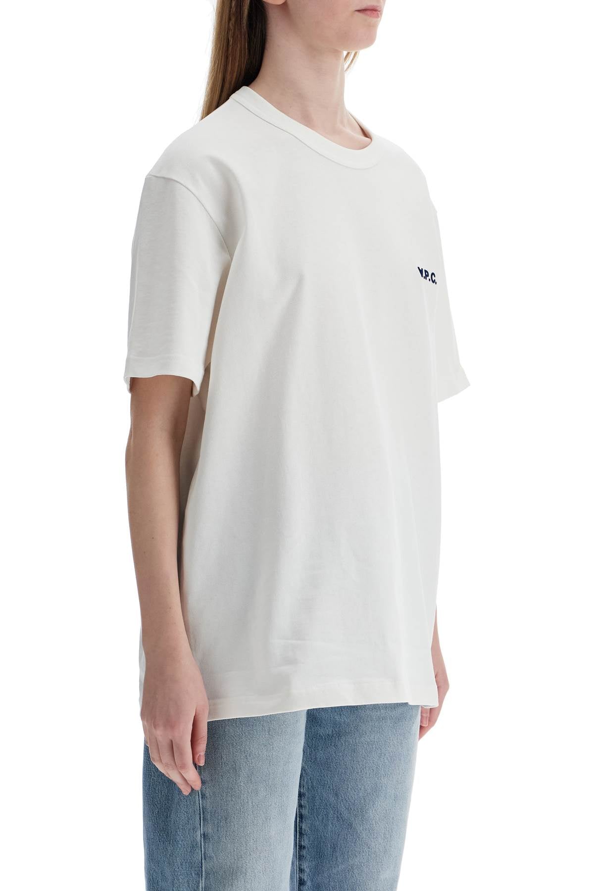 A.P.C. Unisex Boxy T-Shirt In Organic Cotton White Women