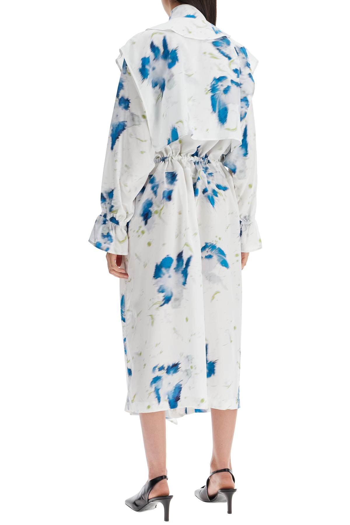 Lemaire Printed Dust Coat With Cape Women