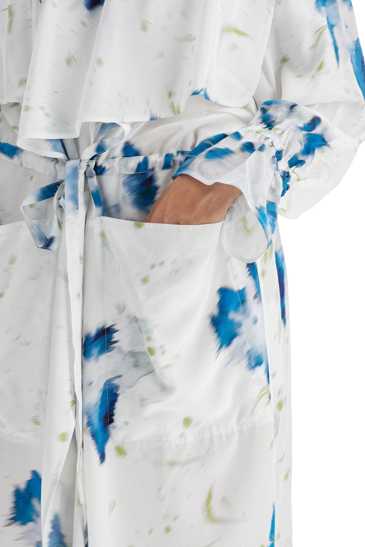 Lemaire Printed Dust Coat With Cape Women