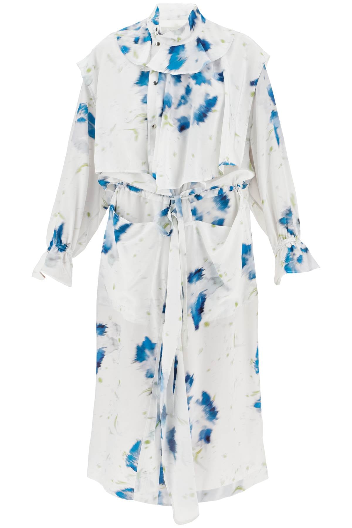 Lemaire Printed Dust Coat With Cape Women