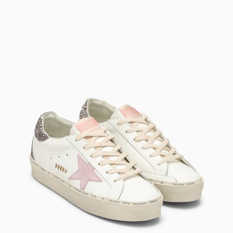 Golden Goose Hi-Star White/Pink/Glitter Sneaker Women
