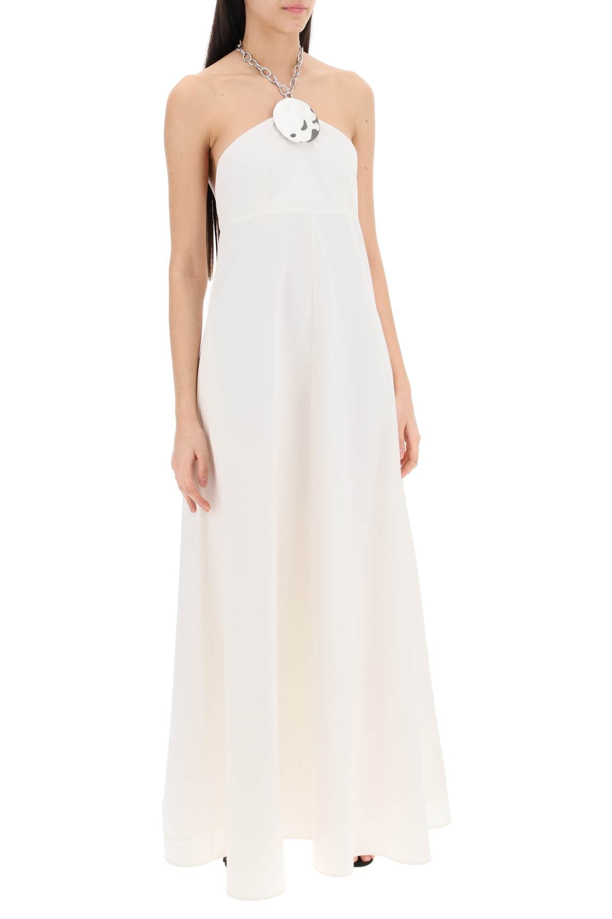 Jil Sander Long Dress With Necklace Women