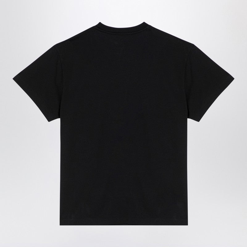 Jil Sander Black Cotton T-Shirt With Logo Patch Men