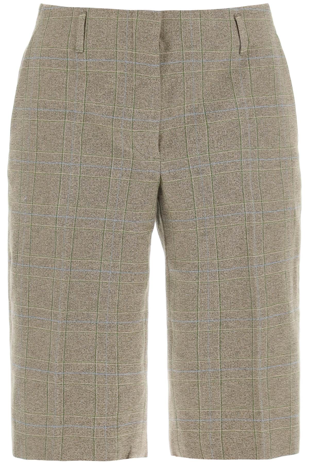 Dries Van Noten 'Plaid Cotton Blend Bermuda Shorts In Women