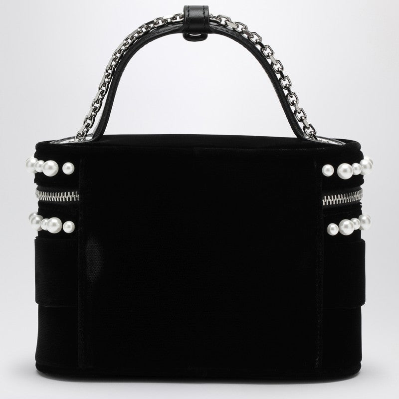 Roger Vivier Velvet Vanity Bag With Beads And Rhinestone Buckle Women