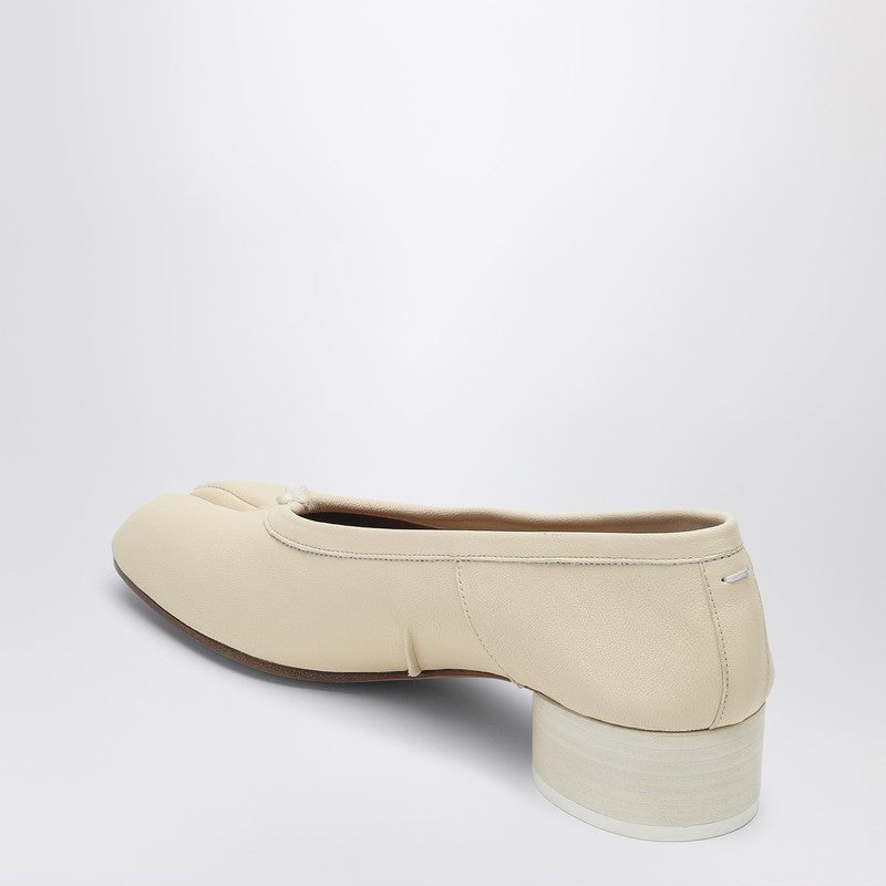 Maison Margiela White Leather Tabi Pumps Women