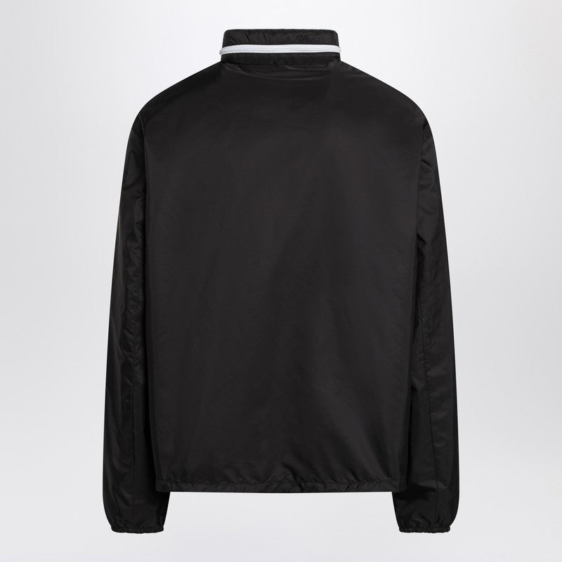 Prada Black Zip-Up Jacket In Re-Nylon Men