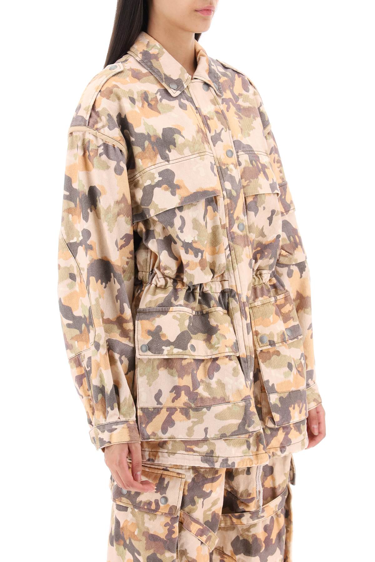 Isabel Marant 'Elize' Jacket In Cotton With Camouflage Pattern Women
