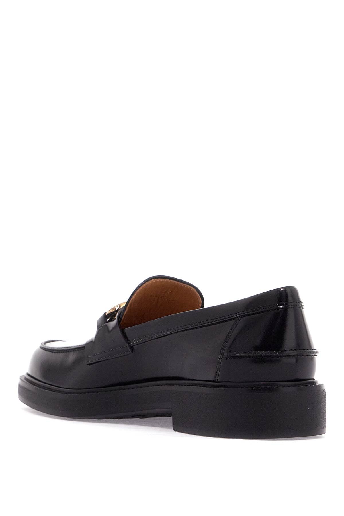 Tod's Metal Logo Loafers With Metal Detailing Women