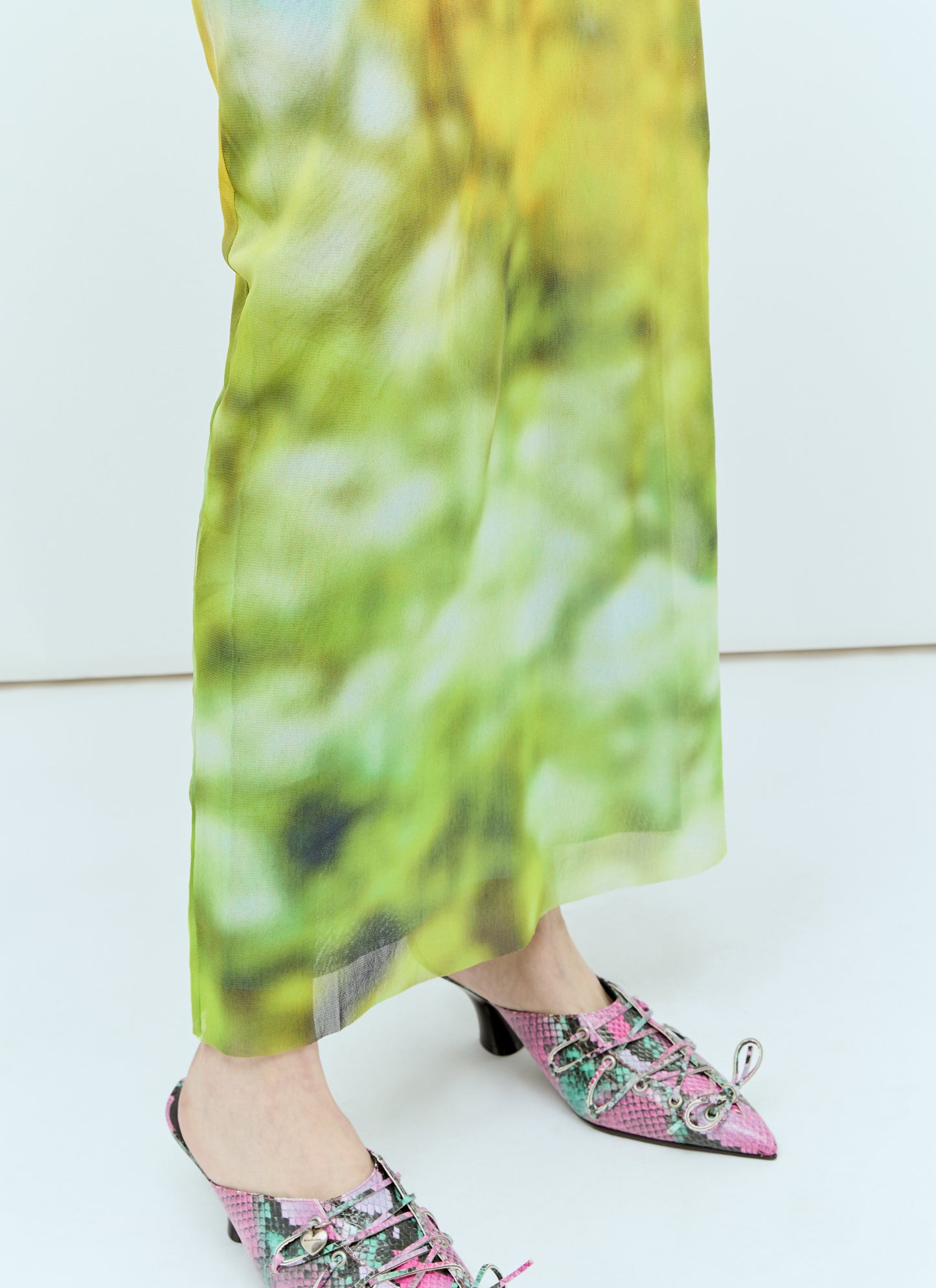 Acne Studios Women Blurred Print Maxi Dress