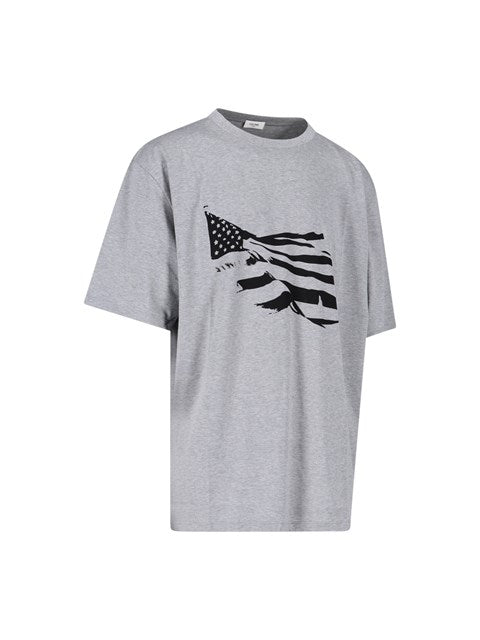 Celine Men Flag' Oversize T-Shirt