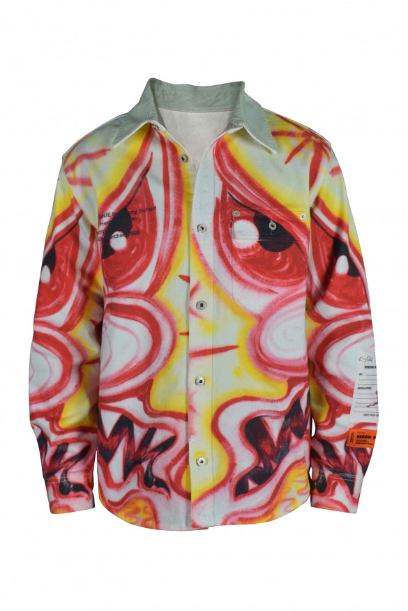 Heron Preston Men Multicolored Denim Jacket