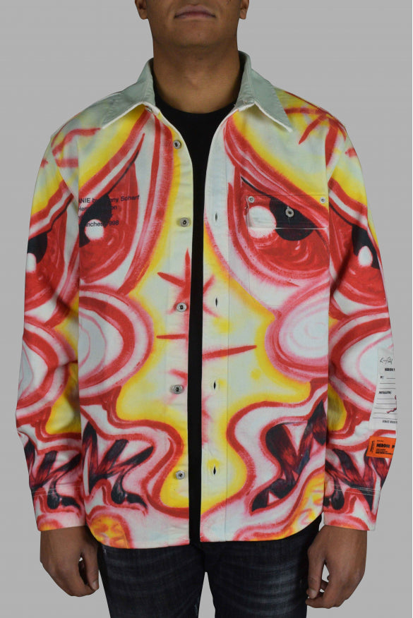 Heron Preston Men Multicolored Denim Jacket