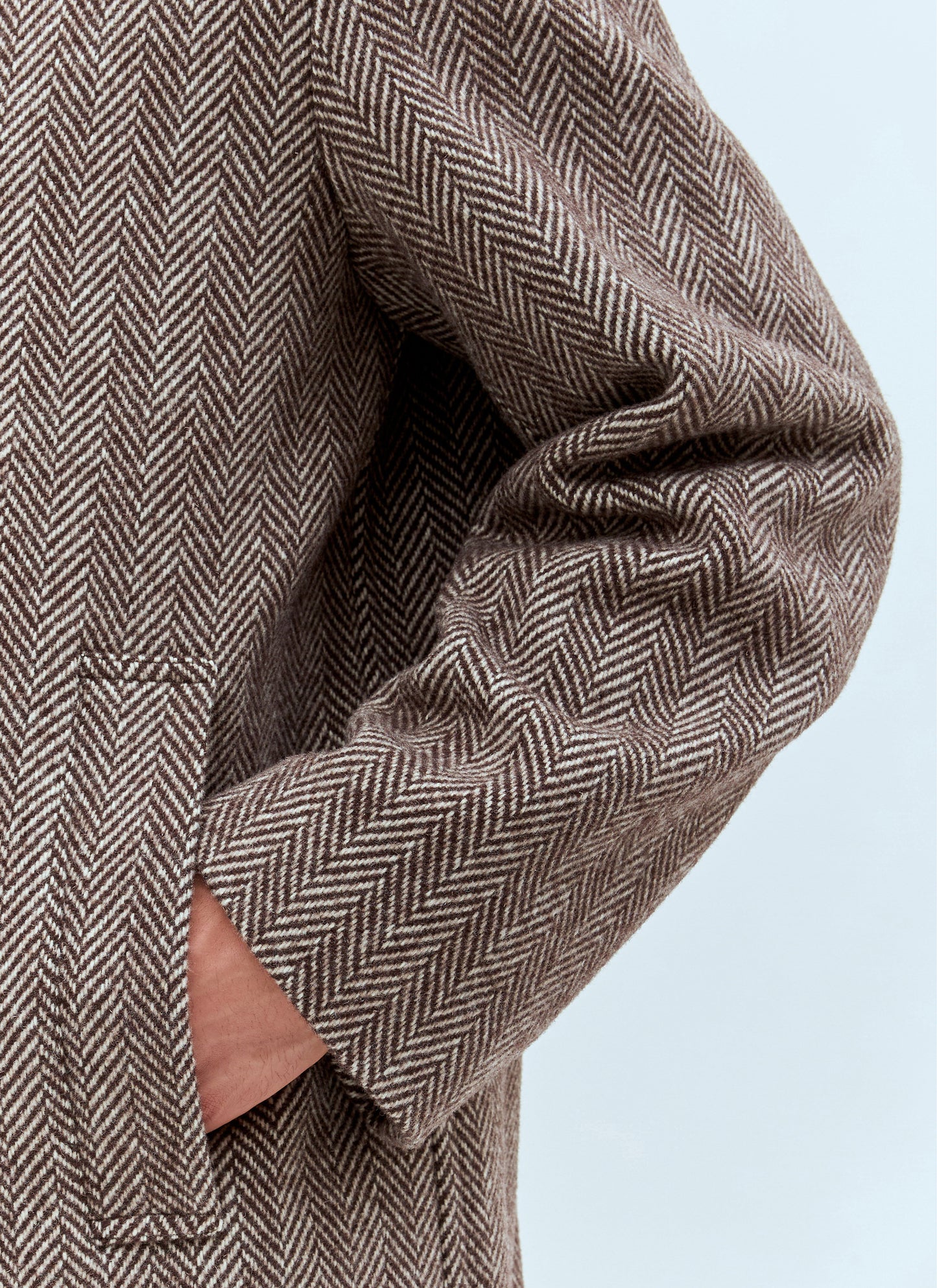 Dries Van Noten Men Rank Herringbone Coat