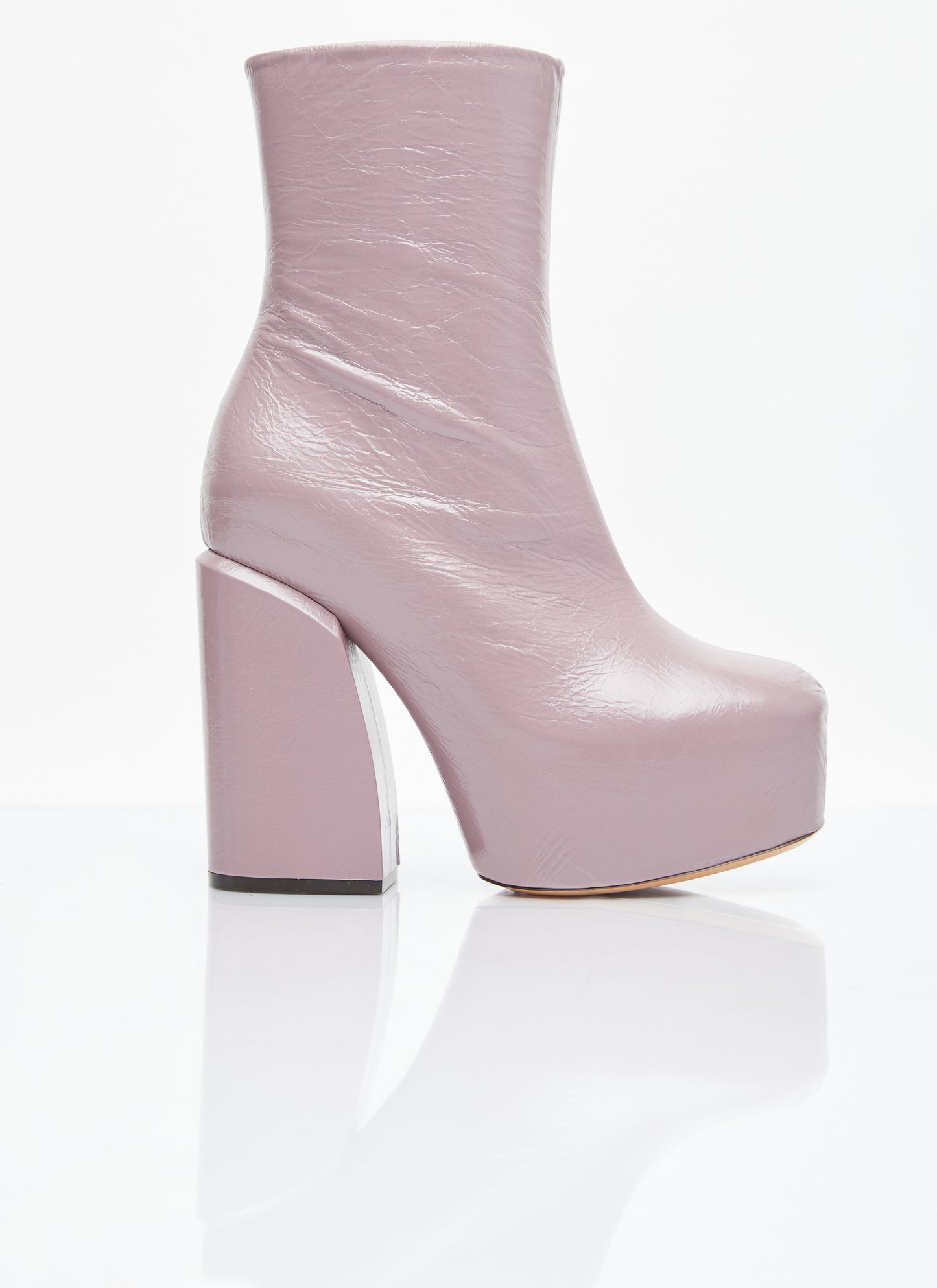 Dries Van Noten Women Platform Heel Leather Boots