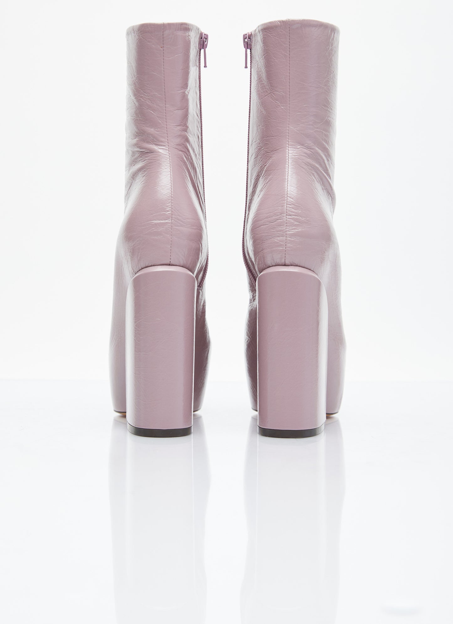 Dries Van Noten Women Platform Heel Leather Boots