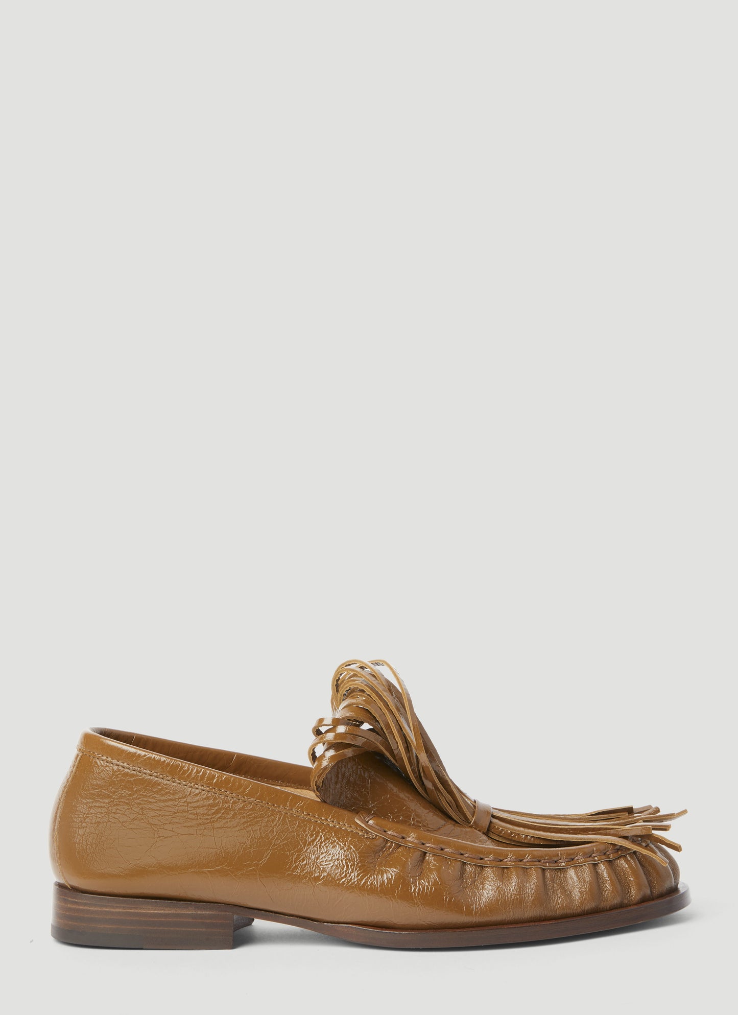 Dries Van Noten Women Fringe Embellished Leather Loafers