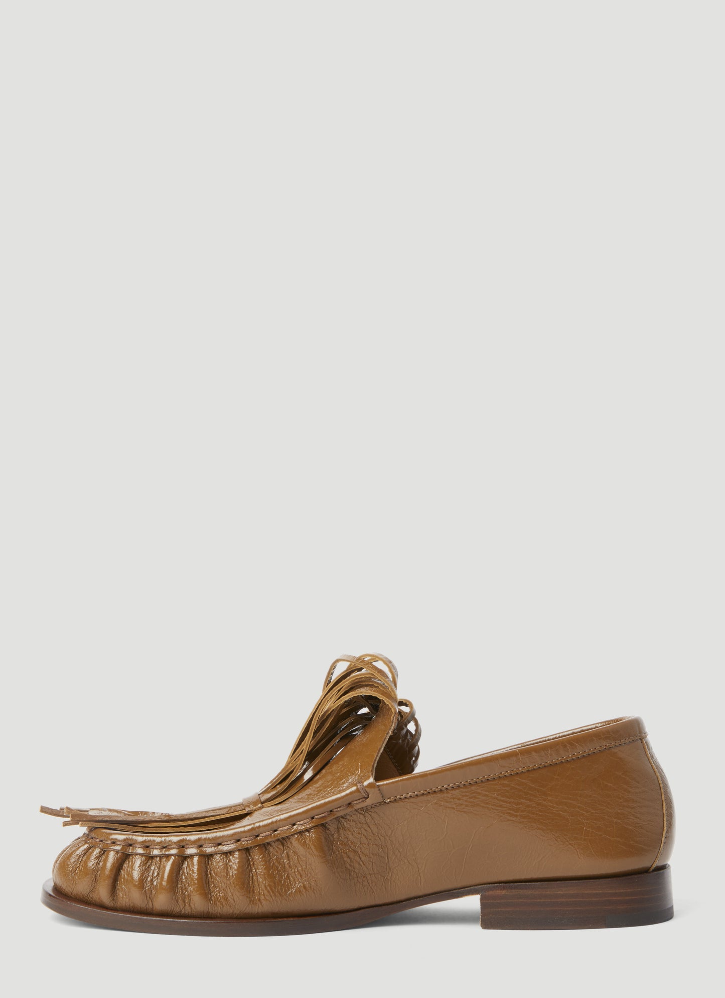 Dries Van Noten Women Fringe Embellished Leather Loafers