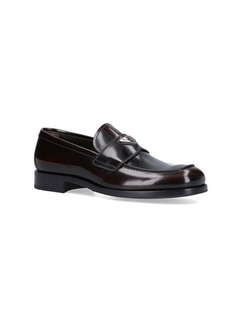 Prada Men Logo Loafers