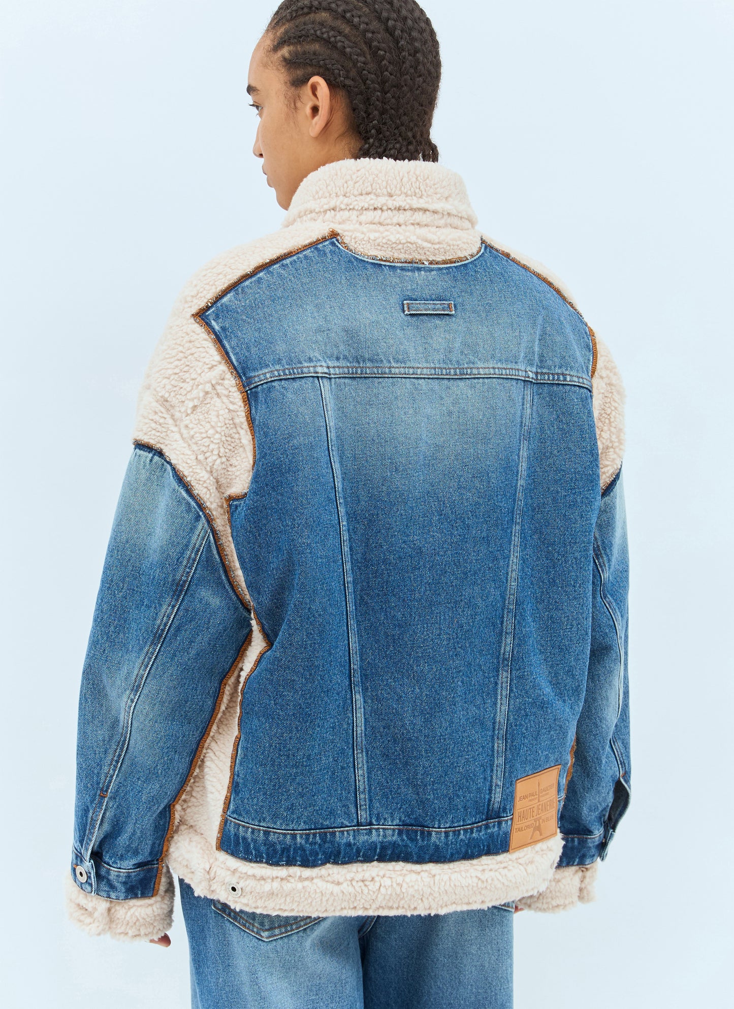 Jean Paul Gaultier Women Petit Grand Denim And Shearling Jacket