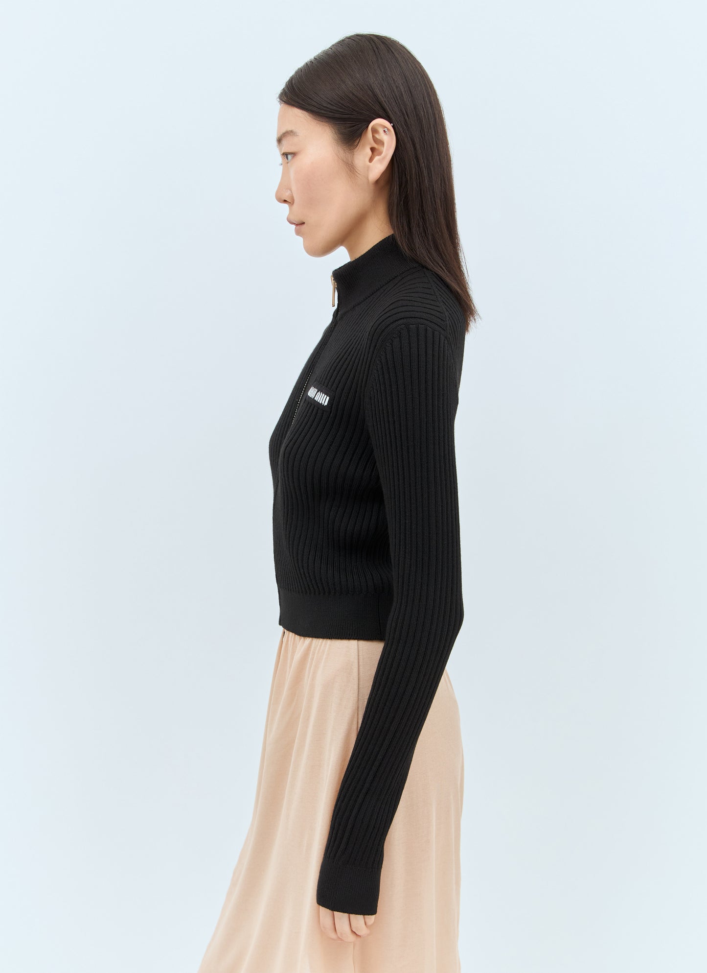 Miu Miu Women Wool Rib Cardigan