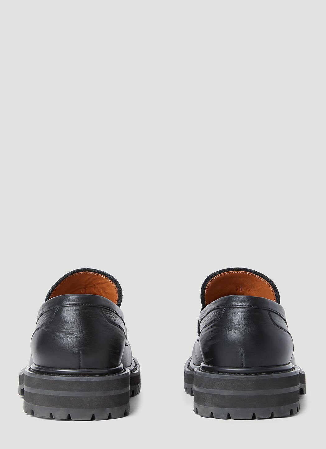 Marni Men Pierced Leather Loafers