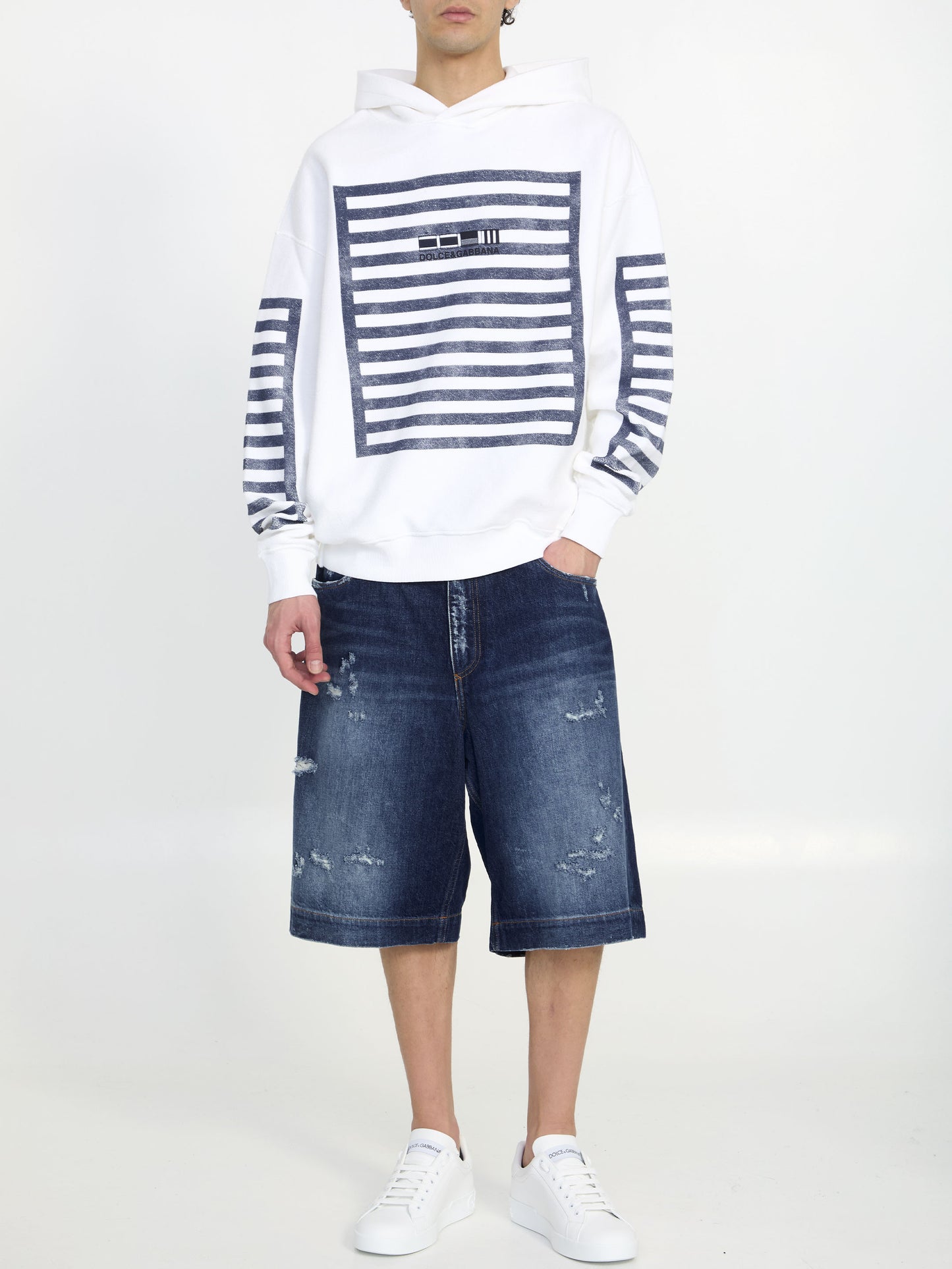 Dolce&Gabbana Men Denim Bermuda Shorts