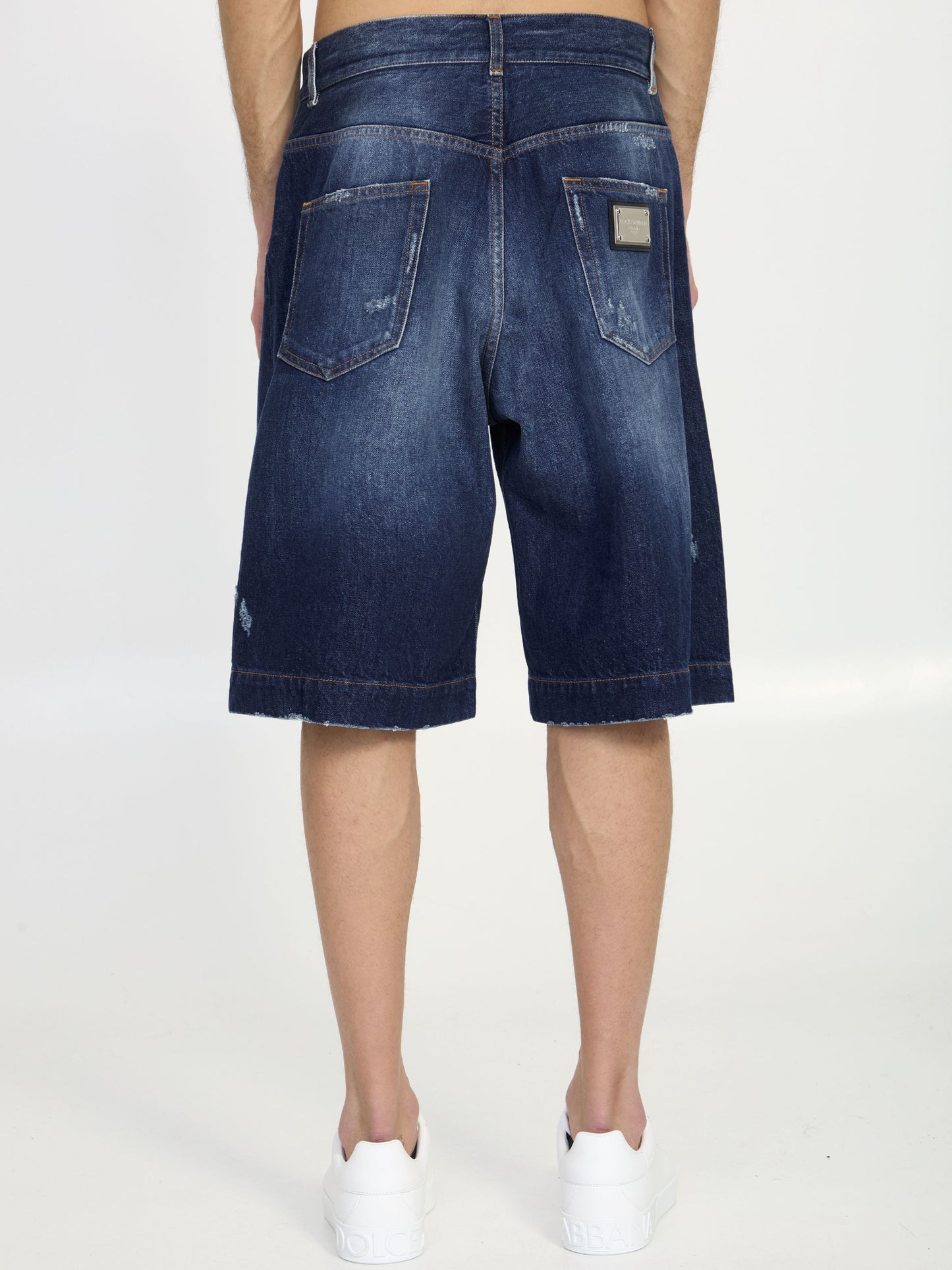 Dolce&Gabbana Men Denim Bermuda Shorts