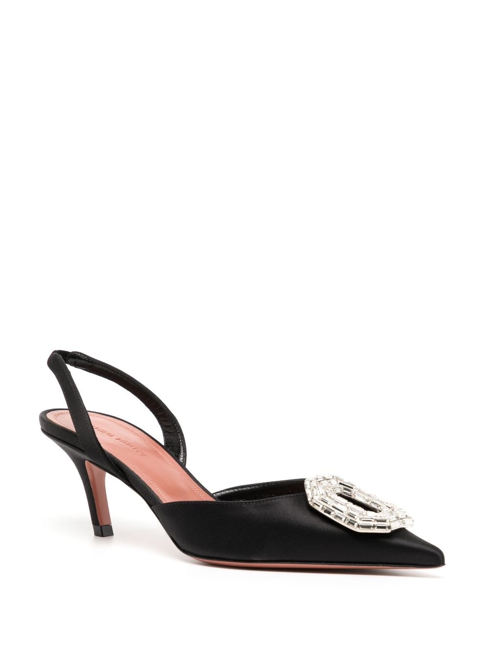 Amina Muaddi Women Camelia Sling 60 Satin Pumps