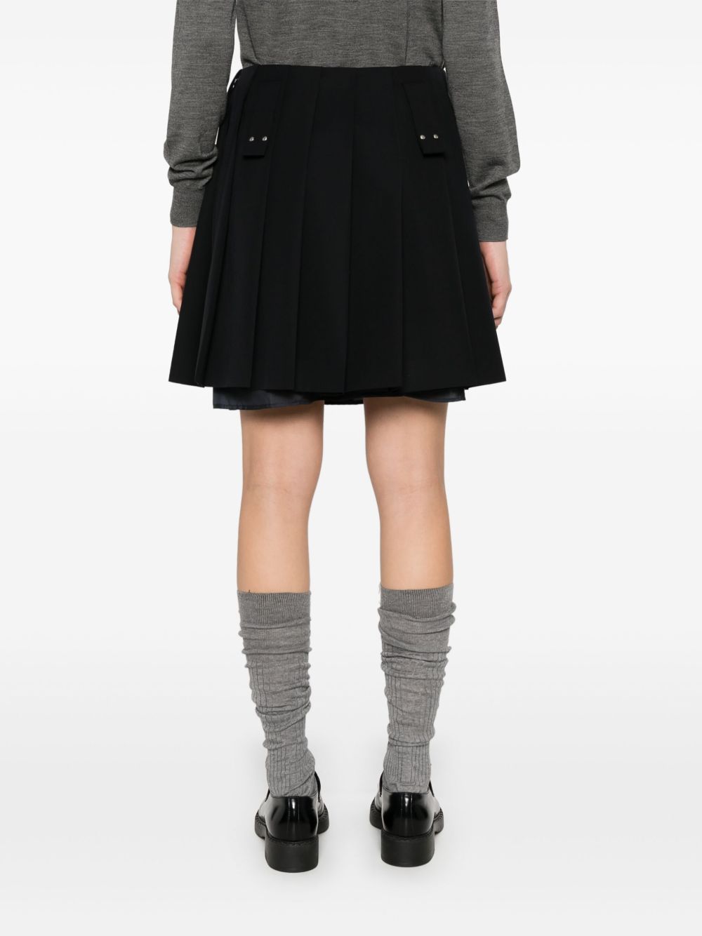 Prada Women Pleated Mini Skirt