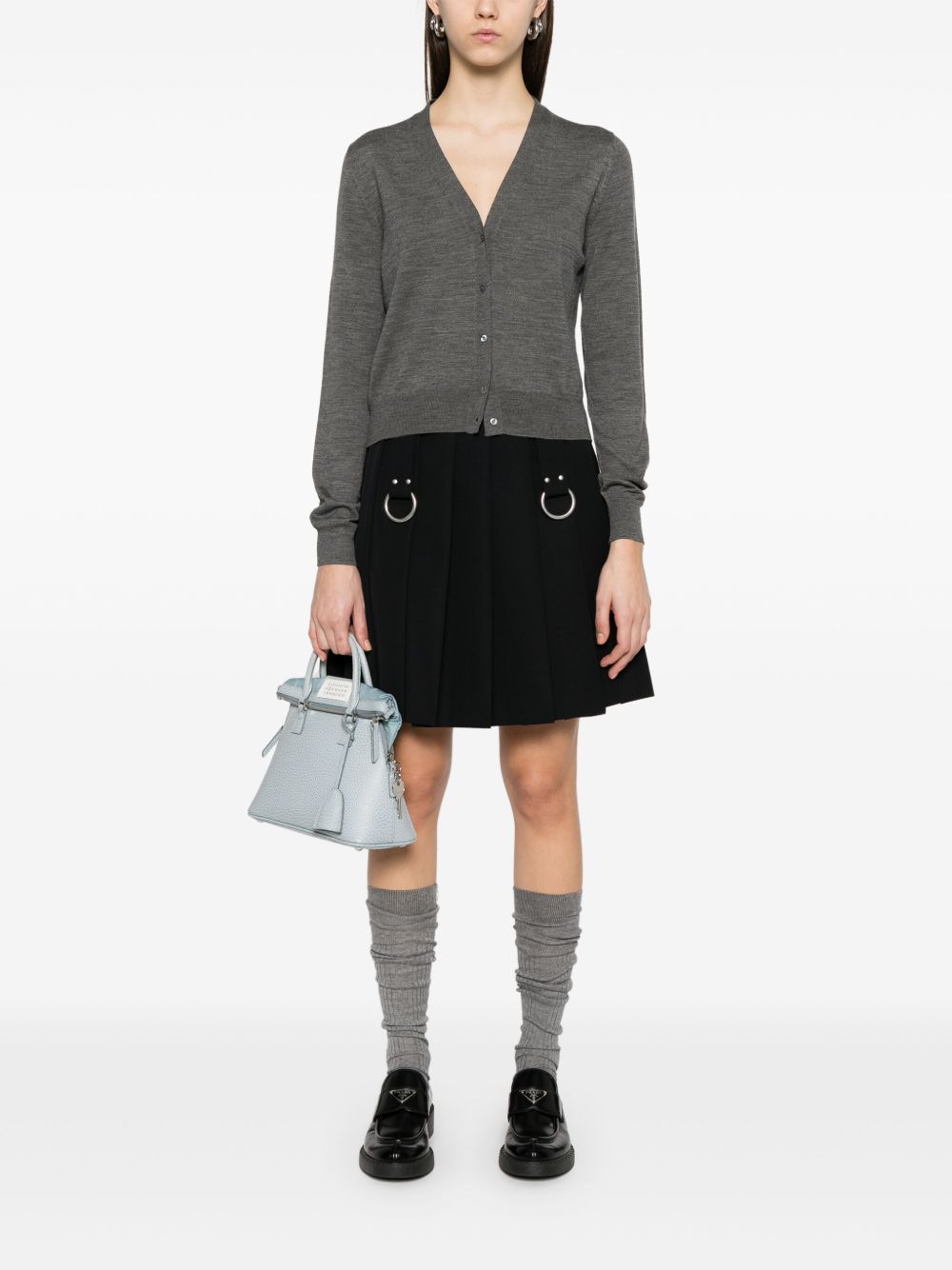 Prada Women Pleated Mini Skirt