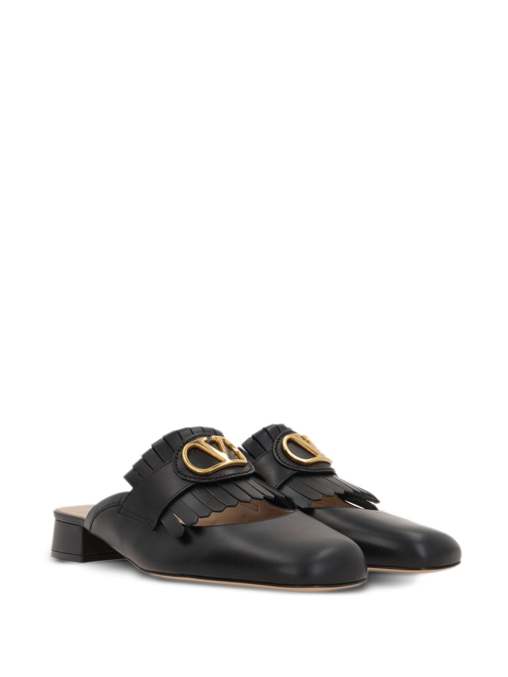 Valentino Garavani Women Vlogo Signature Leather Slippers