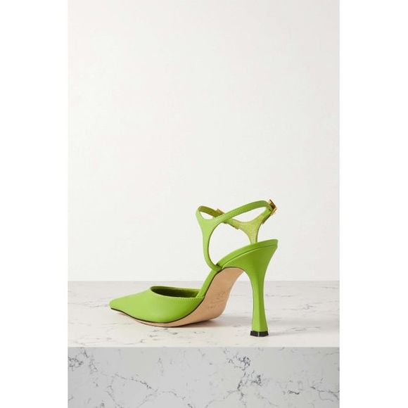 By Far Women Green + Mimi Cuttrell Leather Pumps