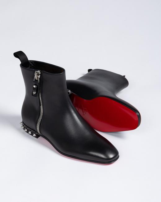 Black Epic 100 patent-leather ankle boots